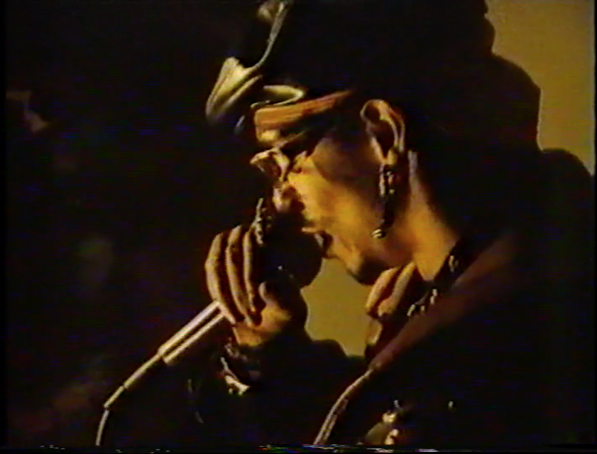  4. (printscreen from) RAMMELLZEE - zurich april 11-15-13-12-14 1985, Super 8, 19’30’’ min,
                        1985, picture: Andreas Honegger and Rolf Wäber, montage: Rolf Wäber, for Galerie Renée
                        Ziegler, Zurich, courtesy: Galerie Ziegler.
            