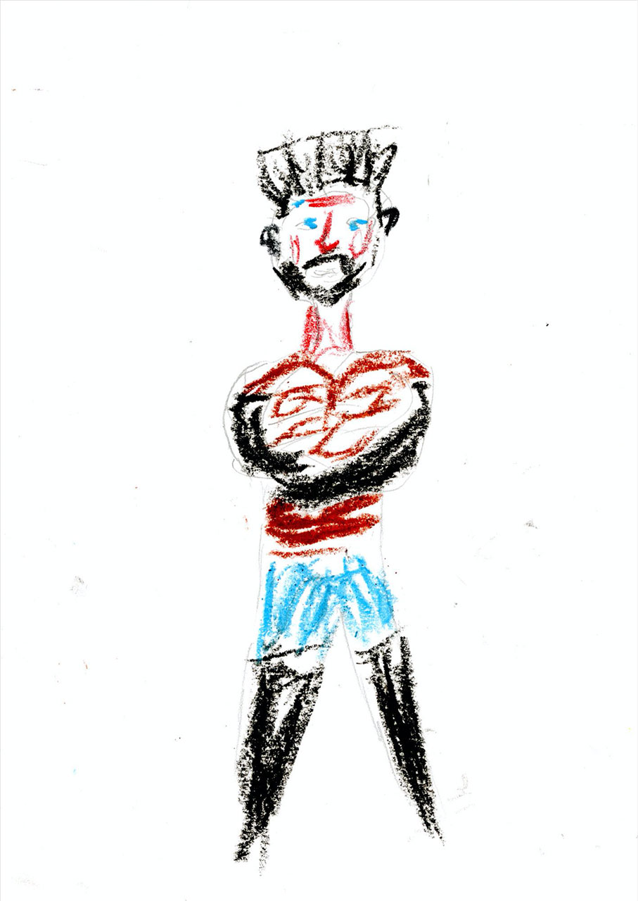  3. Dessin effectué par une personne détenue d’après une œuvre de Maurice Pittet.