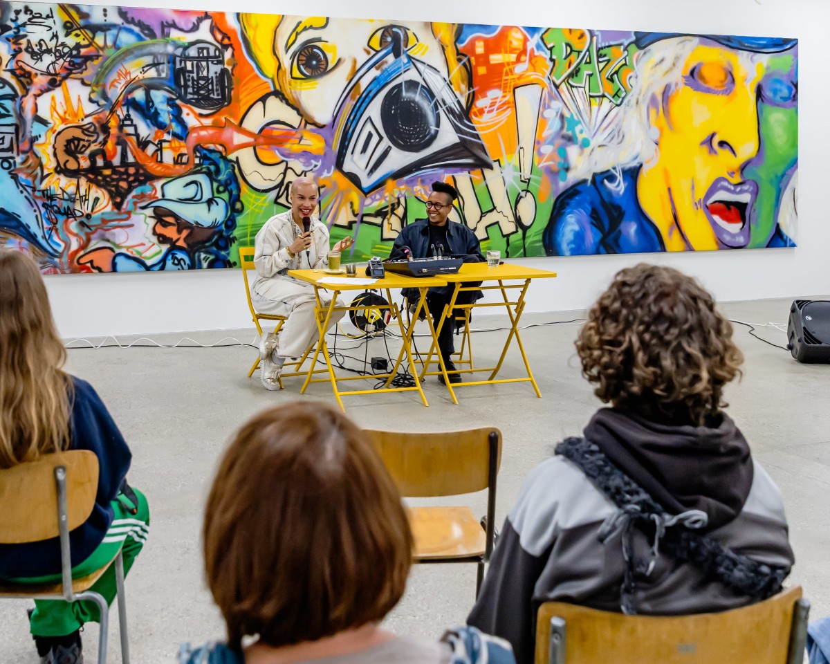 Rashayla Marie Brown (RMB) et Nayansaku Mufwankolo, photo : Théo Dufloo.